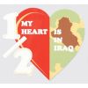 Decal-Half My heart/ Iraq